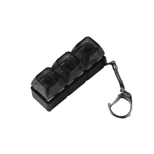 Mechanical Fidget Keyboard Keychain - NeuraKey Black
