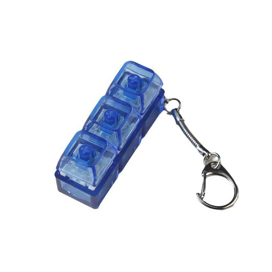Mechanical Fidget Keyboard Keychain - NeuraKey Blue