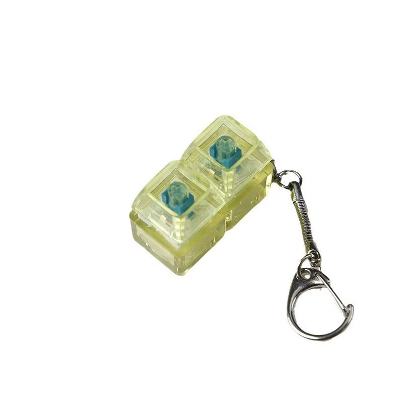 Mechanical Fidget Keyboard Keychain - NeuraKey Lime