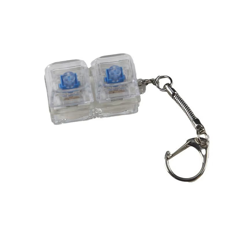 Mechanical Fidget Keyboard Keychain - NeuraKey Transparent