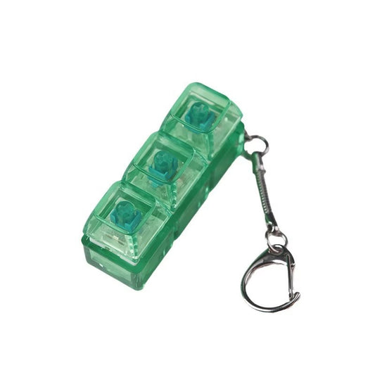 Mechanical Fidget Keyboard Keychain - NeuraKey Green