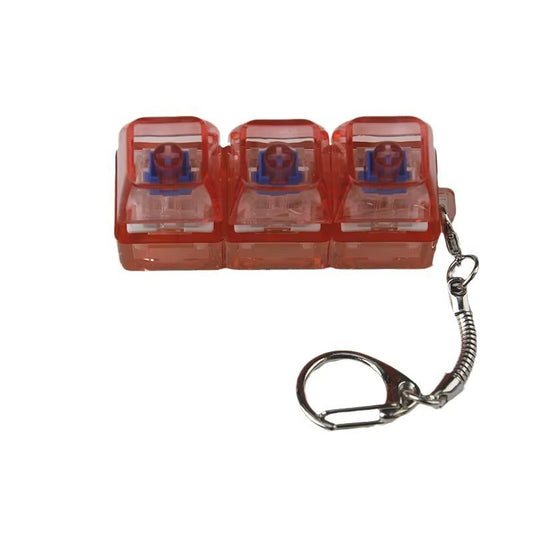 Mechanical Fidget Keyboard Keychain - NeuraKey Red