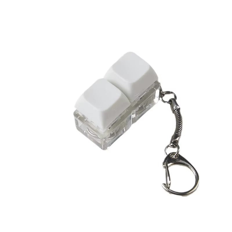 Mechanical Fidget Keyboard Keychain - NeuraKey White