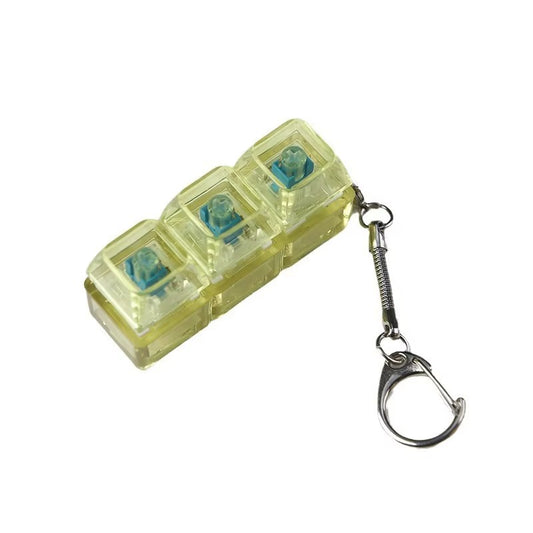 Mechanical Fidget Keyboard Keychain - NeuraKey Lime