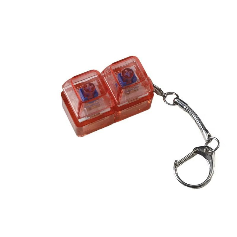Mechanical Fidget Keyboard Keychain - NeuraKey Red
