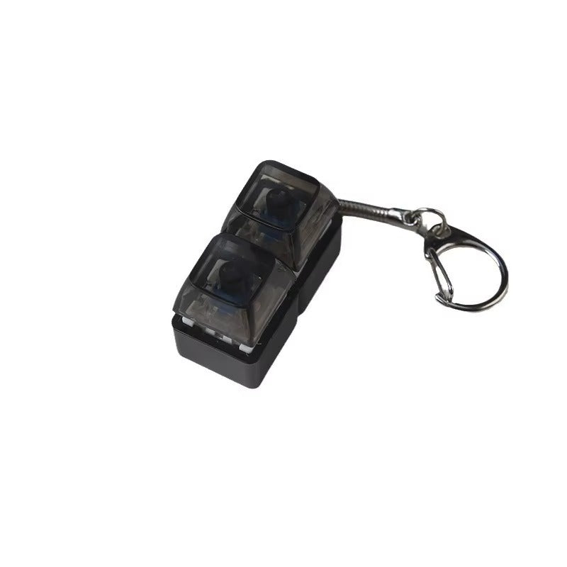 Mechanical Fidget Keyboard Keychain - NeuraKey Black