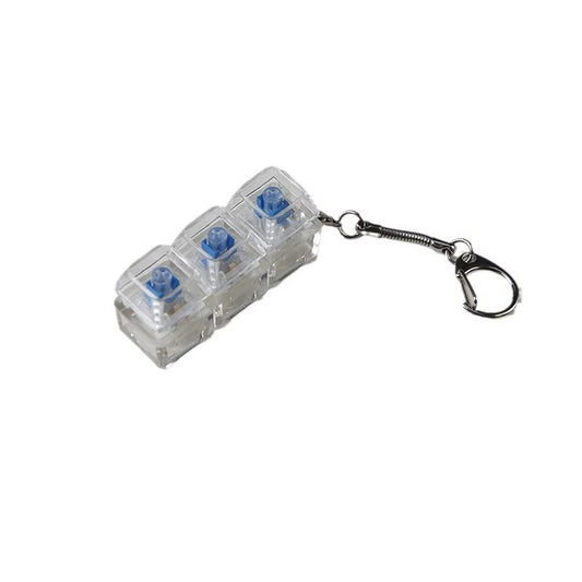 Mechanical Fidget Keyboard Keychain - NeuraKey Transparent